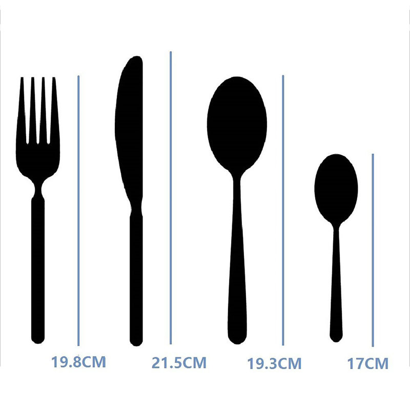 Brambly Cottage Otway 24 Piece Cutlery Set , Service for 6, Blue
