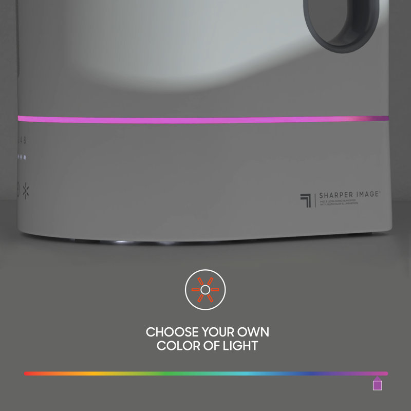 Compact White Ultrasonic Cool Mist Humidifier with Auto Shutoff
