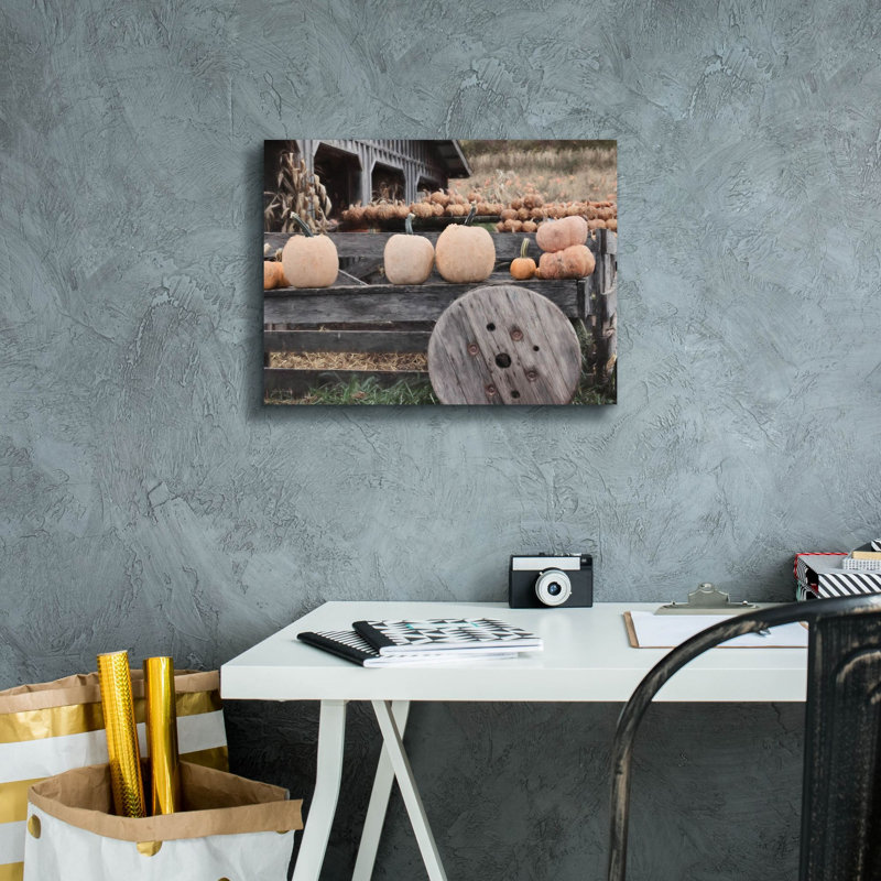 «Pumpkin Market» par Lori Deiter, estampe numérique sur toile, H 12 po x l 16 po x P 0,75 po