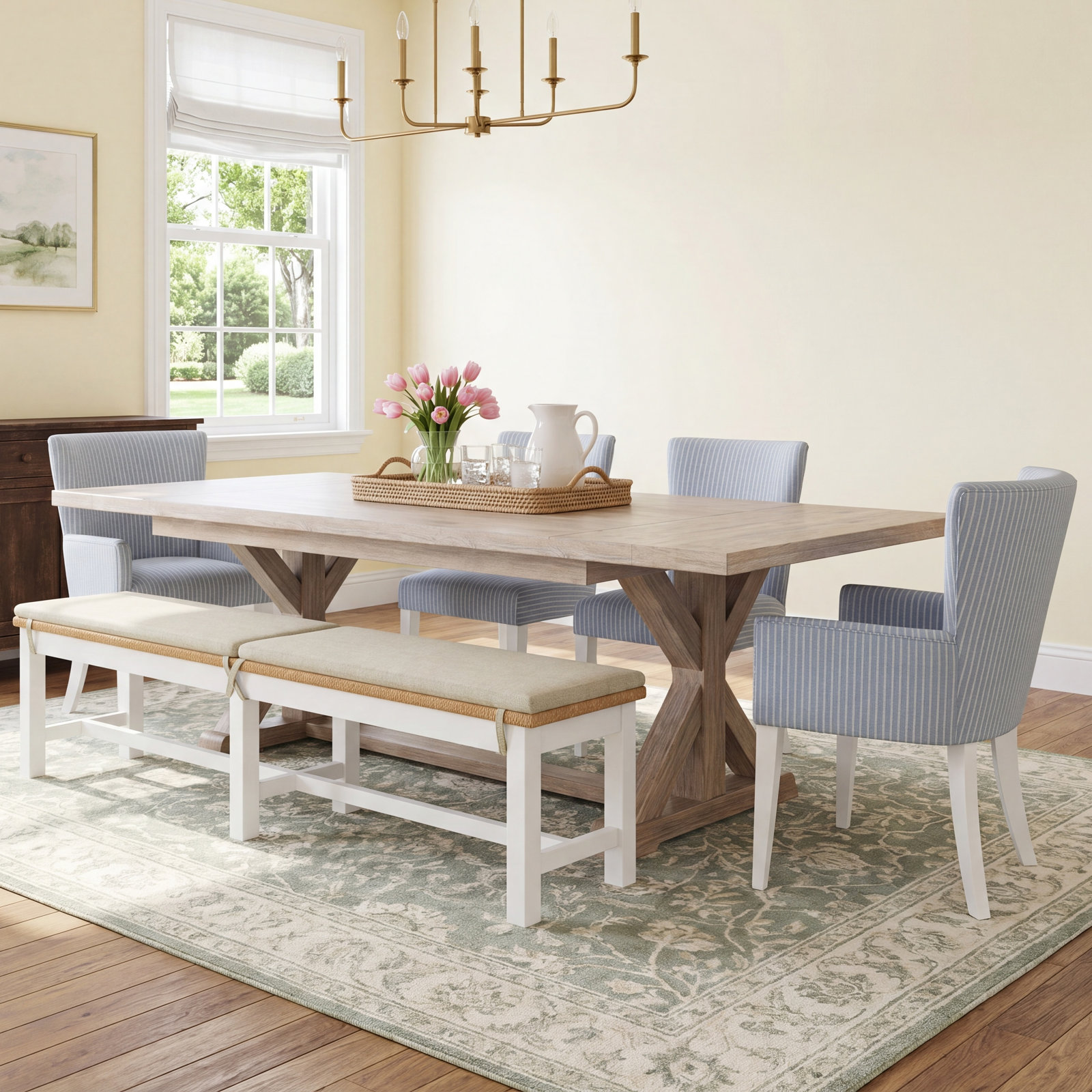 Lana Oak Dining Table Set