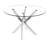 Gupton Round Glass Top Metal Base Dining Table-61086683-52794682