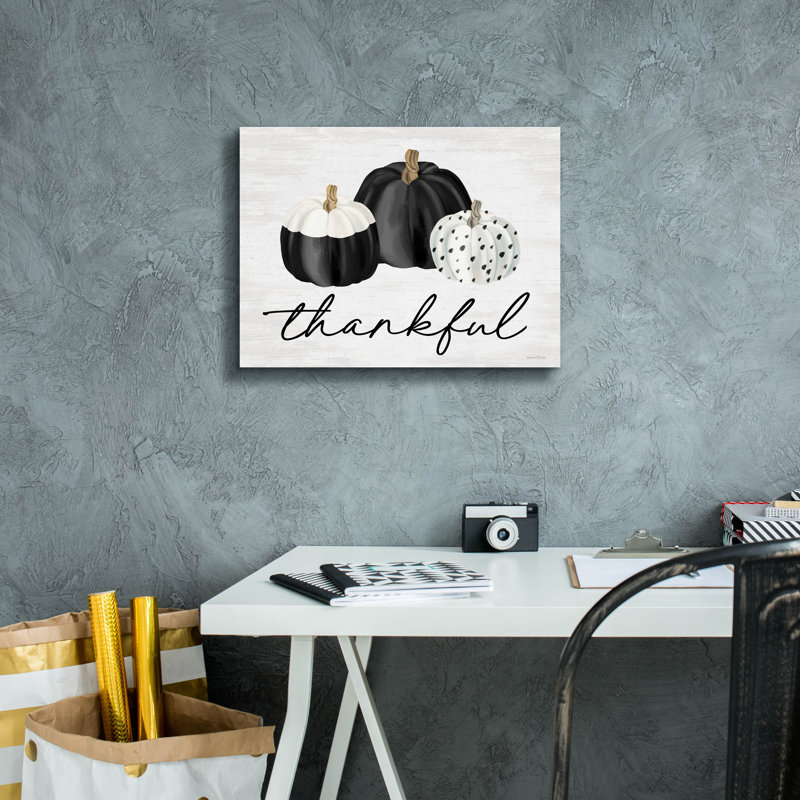  «Thankful», art mural sur toile 16 po x 12 po