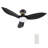 45'''' Smart Ceiling Fan With Remote, Light Kit IncludedWorks With Google Assistant And Amazon Alexa,Siri Shortcut.-1144462346