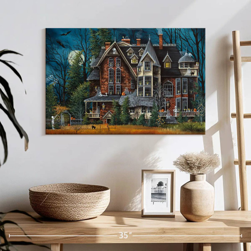 Lilie décorant la maison hantée, H 16 po x l 24 po