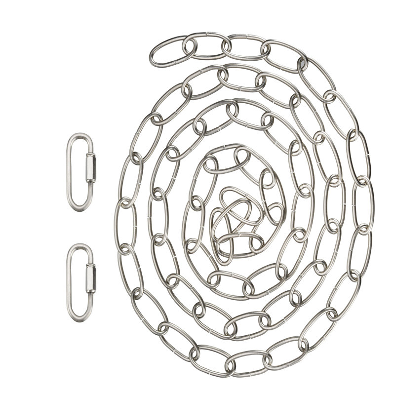 Heavy Duty Chain, Silver, 72" H x 0.75" W x 0.75" D