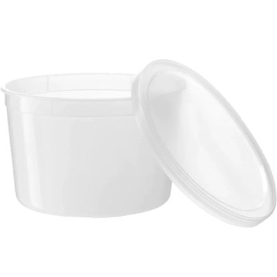 BPA-Free Deli Food Storage Containers with Lids, Microwave & Freezer Safe, 64 oz, 50 Count