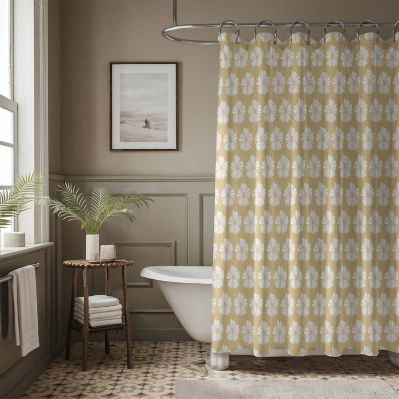 Motif bleu - Rideau de douche Premium, H 74 po x l 71 po