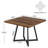 31.5" Industrial Square Dining Table, Small Kitchen Table for 4-1775011773-1777821451