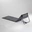 Harbour Housewares - Folding Beach Lounger - Grey
