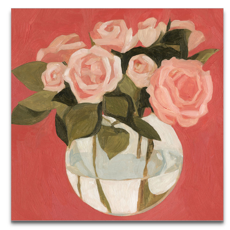 « brillante fleuris i », reproduction d’art sur toile, H 24 po x l 24 po x P 1,5 po, Toile tendue