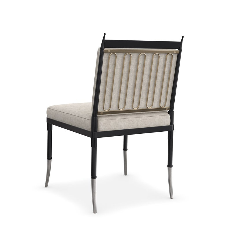Athena Linen Tufted Side Chair
