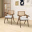 Ensemble de 2 chaises de salle à manger rembourrées avec cadre en bois