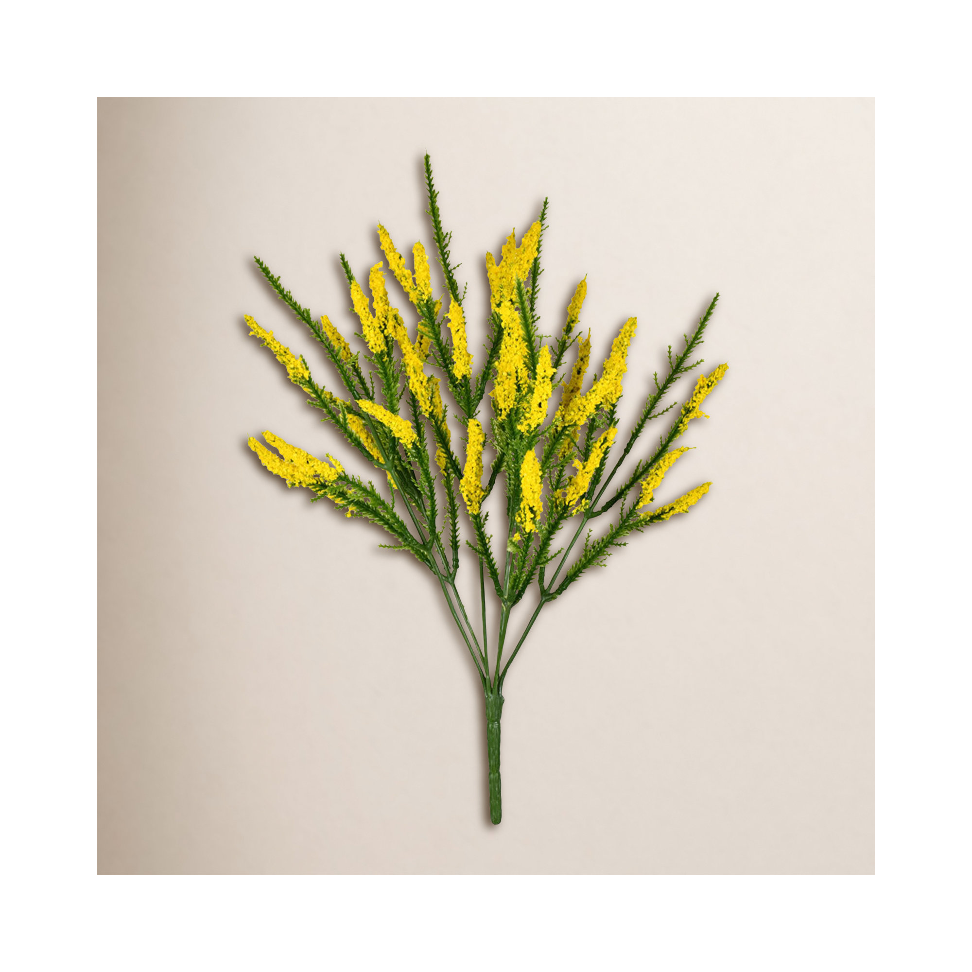 Artificial 13" Blazing Star Bush, Yellow