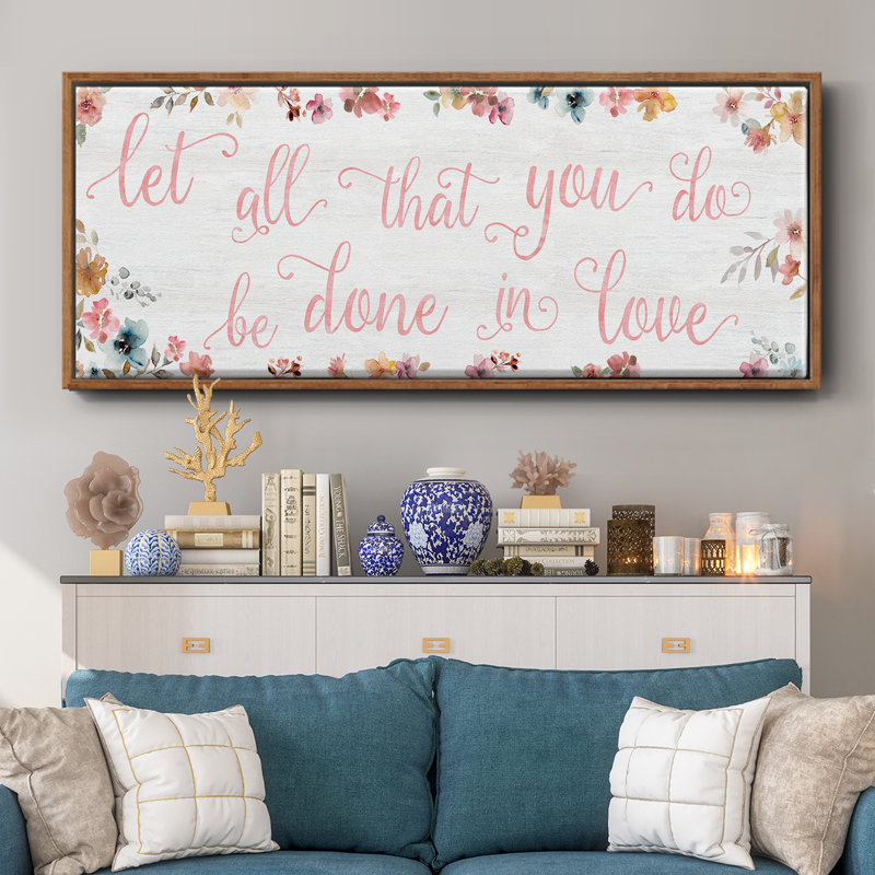 Done In Love - Toile encadrée, H 12 po x l 30 po