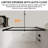 44-48"W X 74"H Pivot Swing Glass Shower Door, Pivot Frame Shower Door with 5/16" (8mm) SGCC Tempered Glass, Matte Black Finish Shower Doors, Sliding Glass Panel is Adjustable in Width-125408002
