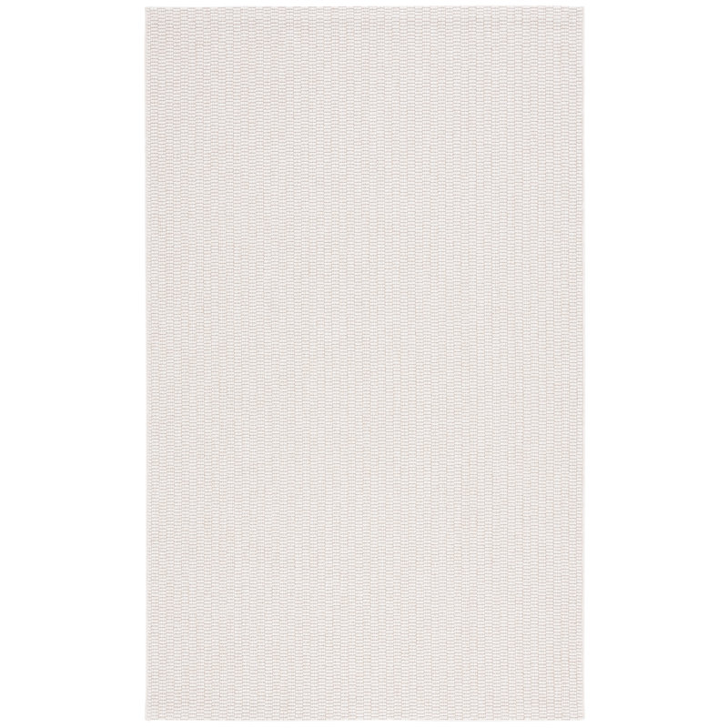 Tiza Solid Color Machine Woven Polyester/Polypropylene Indoor/Outdoor Area Rug in Ivory, Rectangle 9' x 12'