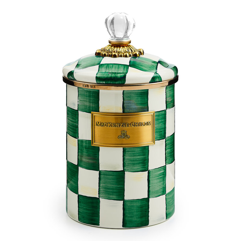 Emerald Check Small Canister, 48