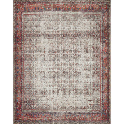 Tapis ivoire / rouge Sim Sim