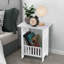 27cm W Manufactured Wood Bedside Table