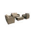 Chaise de patio pivotante avec coussins