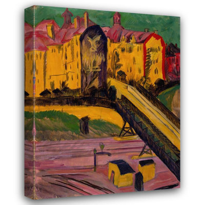 "View from the Window" by  Ernst Ludwig Kirchner - Gallery Wrap Canvas Wall Art
