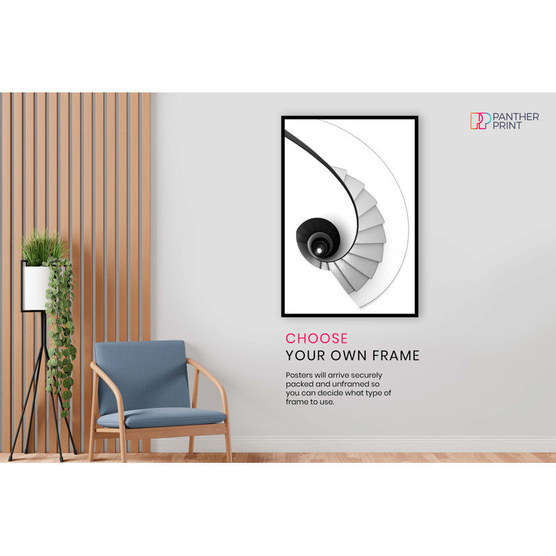 Architectural Infinite Stairs - No Frame Print, 46cm H x 31cm W