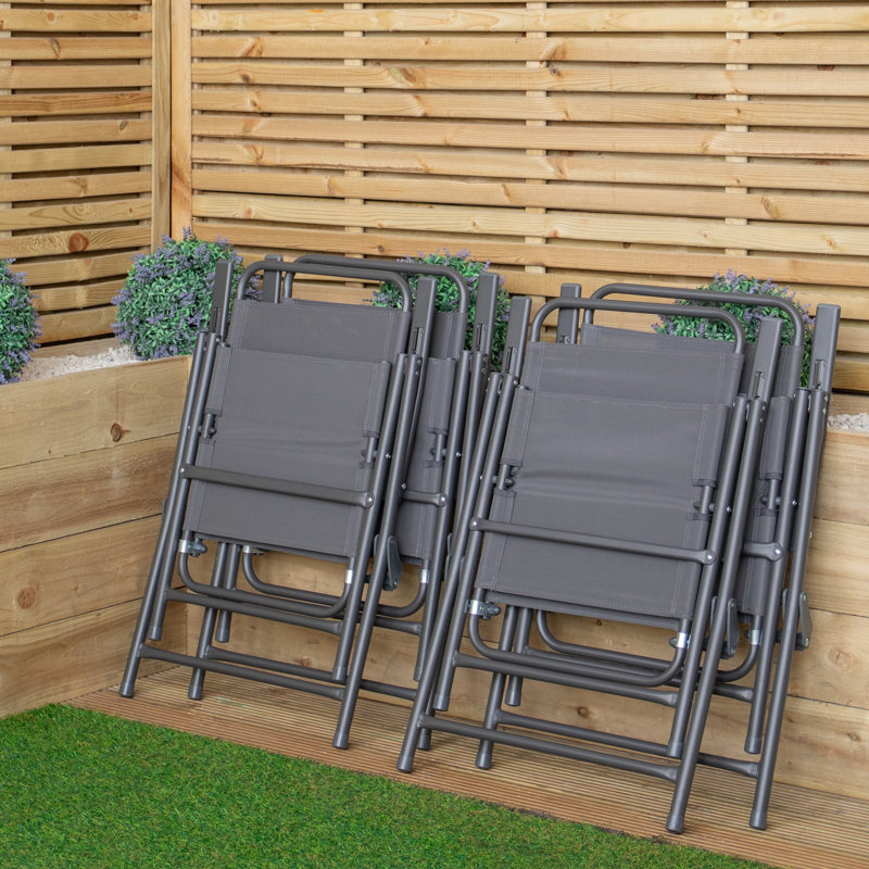 Outdoor Patio Dining Armchair, 4