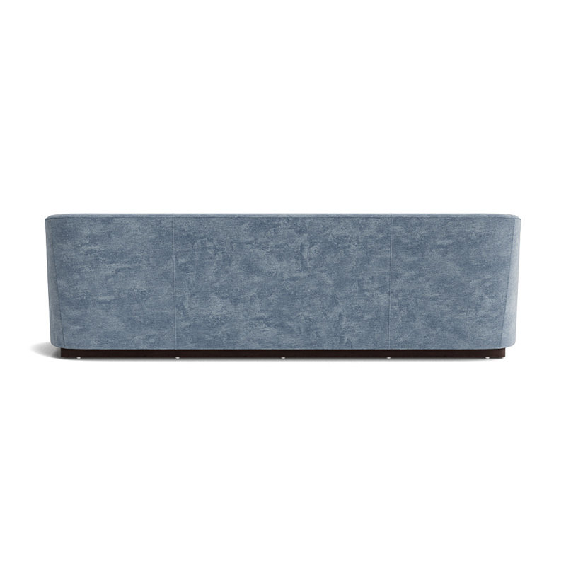 Canapé Cooper 108, H 29 po x l 108 po x P 35 po, Chenille rétro - bleu fumé, Java