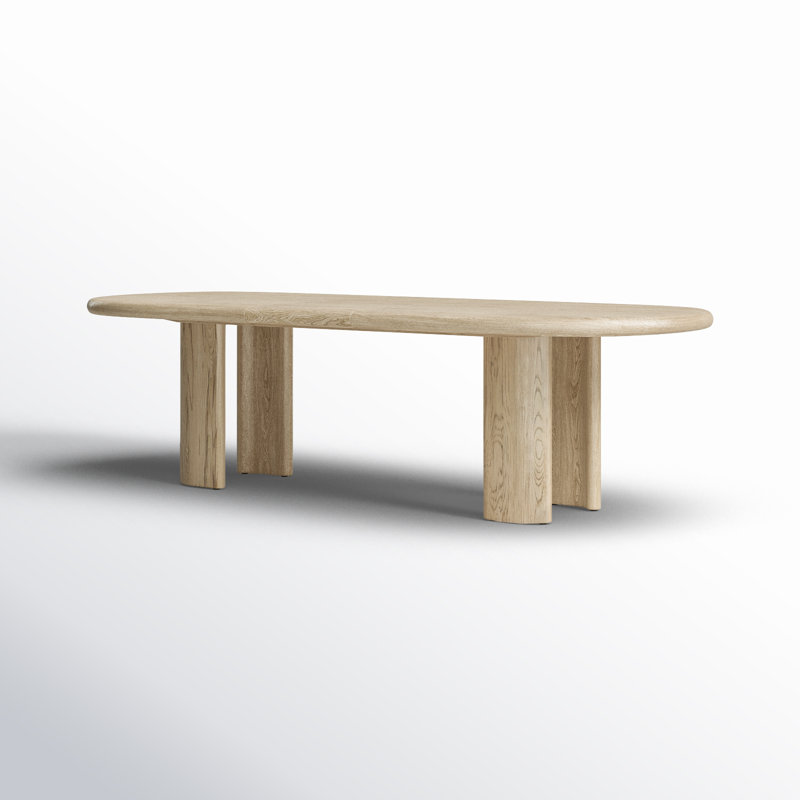 Jaylen Oval Dining Table, Yucca Oak/Yucca Oak Solid