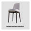 Ensemble de table de salle à manger de 51 po en verre pour personne, ensemble de cuisine avec table et chaises en métal, plateau de table rectangulaire moderne en verre trempé et chaise de salle à manger rembourrée en polyuréthane épais-1372796086-1372796080