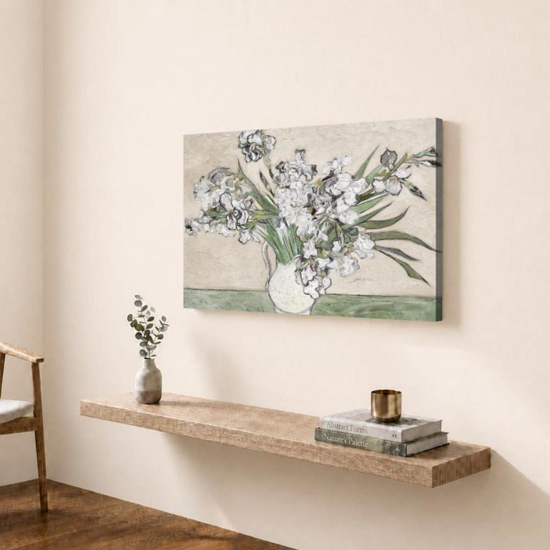  Irises par Vincent Van Gogh - Impression sur toile, H 36 po x l 48 po, Toile tendue, Ne s’applique pas