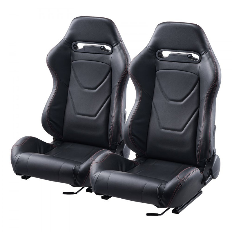 Fauteuil de course ajustable avec cuir PVC et glissière Q235B