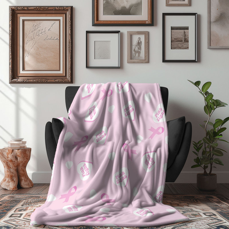 Ruban rose - couverture de qualité supérieure 1 pièce, L 50 po x L 60 po