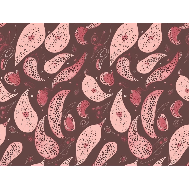 Paisley Shower Curtain -  abstract Bathroom Decor, 93"H x 70"W