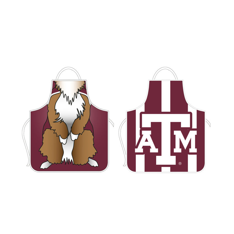 No Pattern Bib Apron, Texas A&M