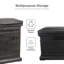 Boîte de livraison verticale Rts Home Accents Eco Parcelwirx avec couvercle amovible, noir-107087242
