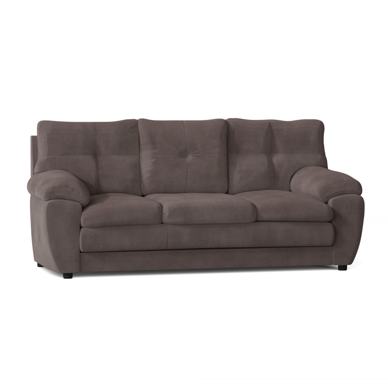 Kenn Upholstered 84'' Sofa, Bulldozer Pewter