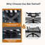 Tabourets de bar pivotants en aluminium avec dossier et coussin ergonomiques-120213102