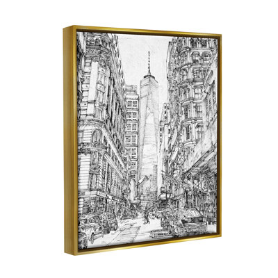 "Urban City Metropolis One World Trade Center", art mural par Melissa Wang