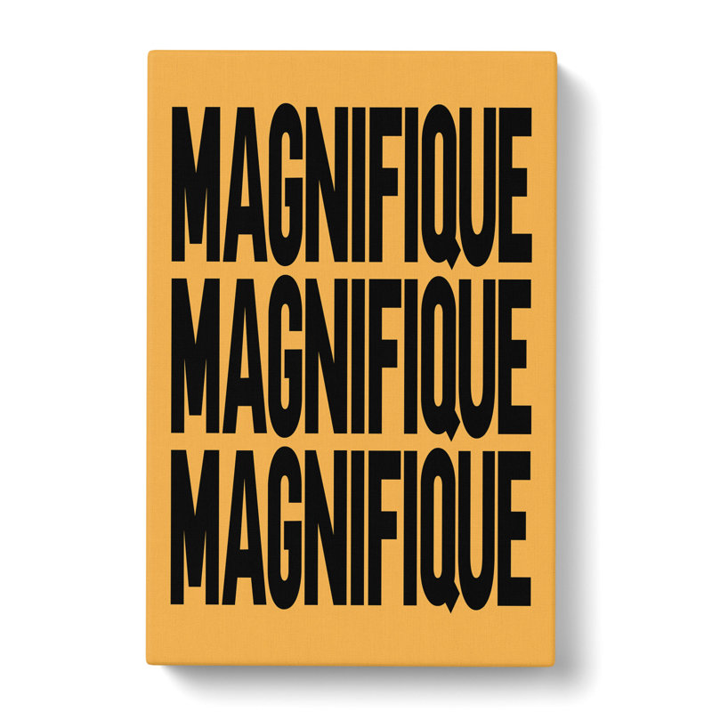 Magnifique Yellow - Wrapped Canvas Print, 50cm H x 35cm W x 3cm D