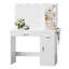 Ensemble de meuble-lavabo en bois manufacturé l 39,3 po avec miroir DEL et station de charge -92826074