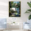 «Swans Refuge In Tropical Lake I», reproduction d'art sur toile-97171803-97171804