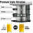 Zulay Kitchen Cold Press Juicer 5" Wide Chute, 50 Rpm Slow Masticating Juicer For Less Oxidation Patented For High Juice Yield, 4-part Filtration, Stainless Steel Blades For Whole Fruits & Vegetables - Silver-119237744