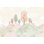 Papier peint pastel paysage aquarelle Hills fantaisiste nature
