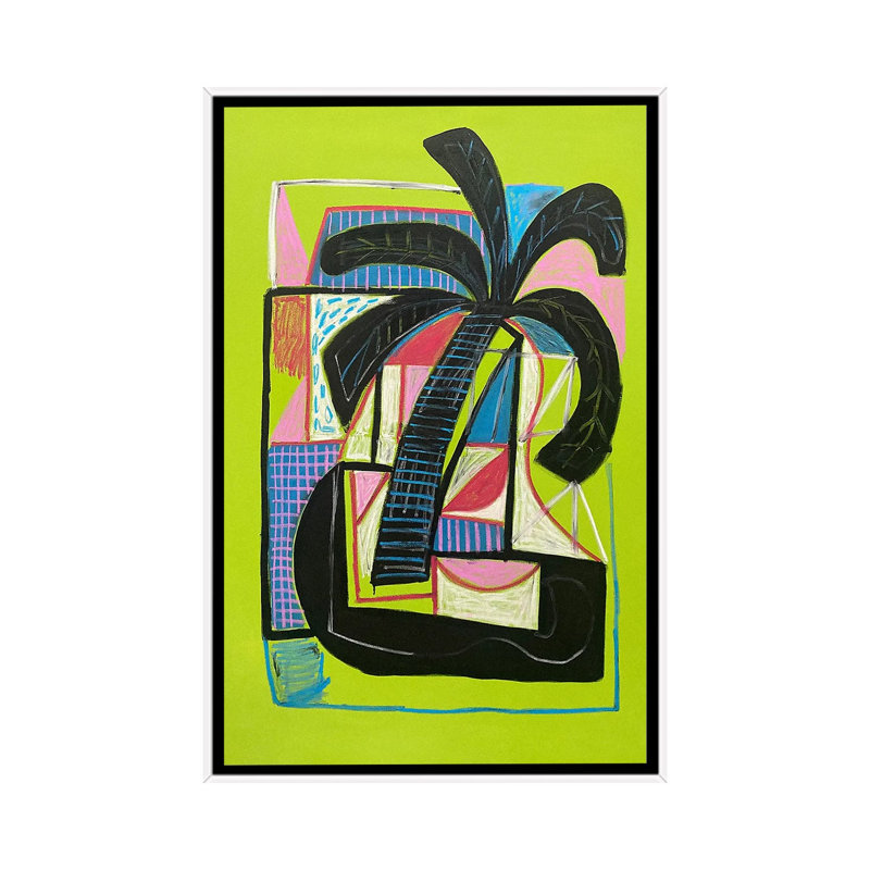 Palm Isle, 66.04 cm H x 45.72 cm W x 4.445 cm D, White