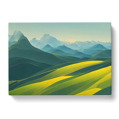 Incredible Mountain Landscape - Wrapped Canvas