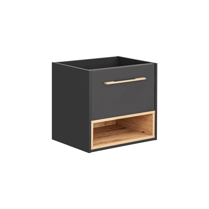 Ferdinanda 60cm Single Bathroom Vanity Base Only in Grey