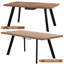 Extendable Metal Base Dining Table