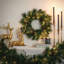 Artificial 9' LED Mixed Pine Christmas Garland with Pinecones, Green