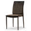 Chaise d'appoint en velours brun Ophelia